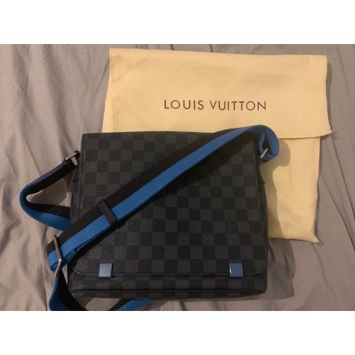 sacoche lv pas cher,Sac Messenger District MM Toile Damier Graphite - Sacs de luxe - 0 ...